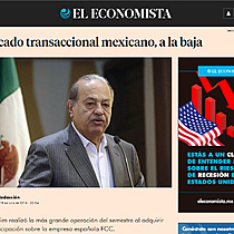Mercado transaccional mexicano, a la baja